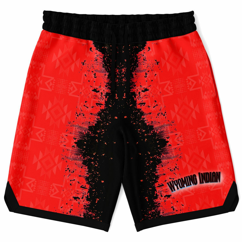 WIHS Split Basketball Trunks Red